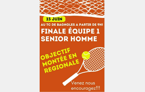 Finale équipe 1 senior homme.