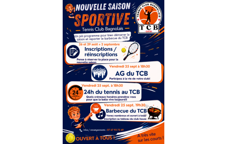 Programme début de saison 2027