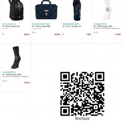 boutique en ligne du club