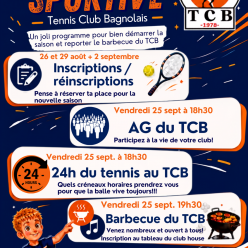 Programme début de saison 2027